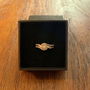 Engagement ring 14k yellow and white gold
